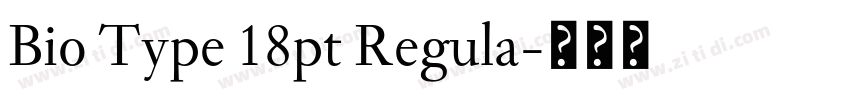 Bio Type 18pt Regula字体转换